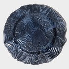 Тарелка подстановочная «Арабис», d=33 см, стекло, голубая - Фото 2