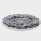 Тарелка подстановочная «Арабис», d=33 см, стекло, голубая - Фото 4