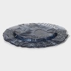 Тарелка подстановочная «Арабис», d=33 см, стекло, голубая - Фото 5