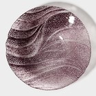 Тарелка «Драхна», d=21 см, стекло, бордовая - Фото 3