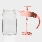 Кувшин стеклянный для смешивания с венчиком Renga «Спиро», 1,6 л, цвет розовый - фото 4420070