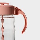 Кувшин для смешивания с венчиком Renga «Спиро», 1.6 л, 11.2×23.5 см, стекло, розовый - Фото 4