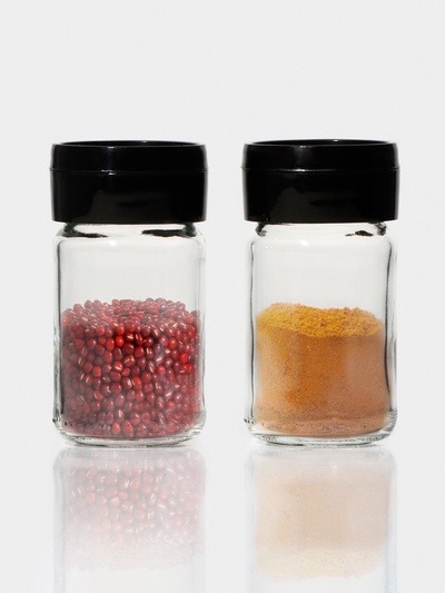 Набор для специй «Лекса», 150 мл, стекло, пластик, чёрный