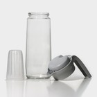 Кувшин стеклянный с пластиковым фильтром Renga «Дэйзи», 1,5 л, цвет серый - фото 4420108