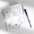 Блокнот с раскраской А6 и шариковая экоручка «Будь на высоте» - Фото 3