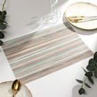 Салфетка на стол Доляна, цв.серый, 45*30см (комплект 2 шт) - фото 23694653