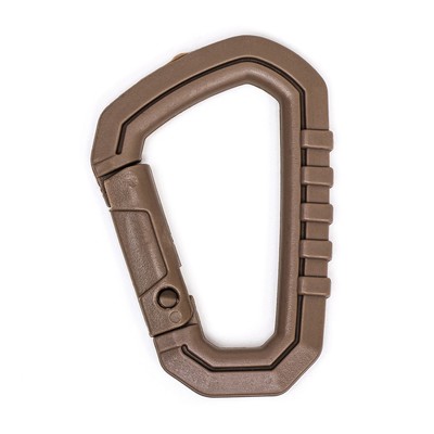 Карабин тактический, пластик, хаки, нагрузка: 80 кг, 8.5 см