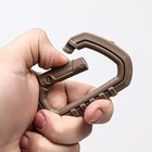 Карабин тактический, пластик, хаки, нагрузка: 80 кг, 8.5 см - Фото 2