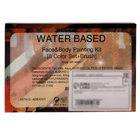 Аквагрим профессиональный для лица и тела, 8 неоновых цветов, кисточка - Фото 6