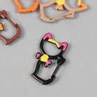 Карабин металл "Кошечка с бантиком" МИКС 3,7х2,1 см 10227554