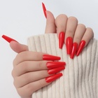 Накладные ногти «Яркость», 100 шт, форма балерина, в контейнере, разноцветные - фото 30771652