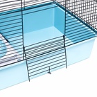 Клетка для шиншиллы «Пижон» №10, разборная, 58×40×88, бирюзовая - Фото 9