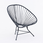 Набор мебели "Ракушка": кресло и стол, черный - Фото 2
