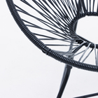Набор мебели "Ракушка": кресло и стол, черный - Фото 4