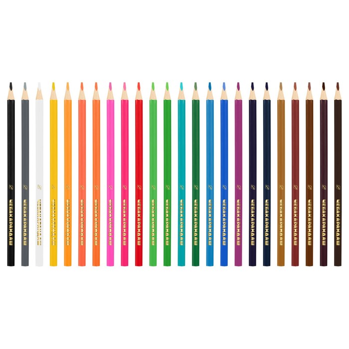 Карандаши цветные 24 цвета, Мульти-Пульти "Чебурашка", трехгранные, заточенные, металлический пенал