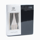 Штора блэкаут портьерная «Этель», 130×300 см, чёрная - Фото 6