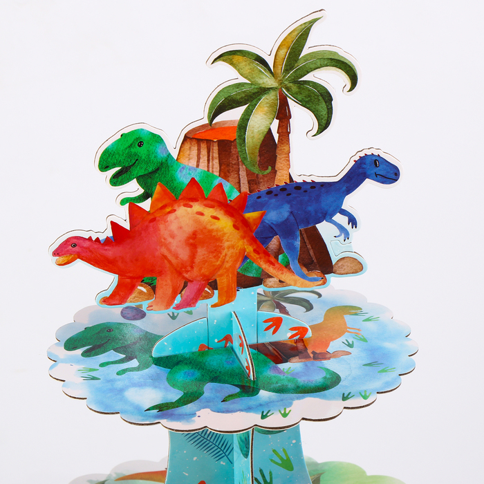 Подставка для пирожных «Динозавры»