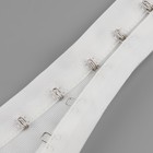 Тесьма с крючками, 27 мм × 45 ± 1 м, цвет белый - Фото 6