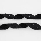 Тесьма с крючками, 27 мм × 45 ± 1 м, цвет чёрный - фото 9046181