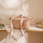 Кастрюля чугунная SL Home, 4.2 л, d=24.5 см, h=11 см, с крышкой, эмалированное покрытие, индукция, бежевая - Фото 3