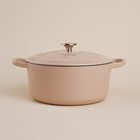 Кастрюля чугунная SL Home, 4.2 л, d=24.5 см, h=11 см, с крышкой, эмалированное покрытие, индукция, бежевая - Фото 10