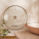 Сковорода-Вок SL Home, 3.1 л, d=31 см, h=8.5 см, с эмалированным покрытием, индукция, чугун, бежевая - Фото 1