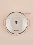 Сковорода-Вок SL Home, 3.1 л, d=31 см, h=8.5 см, с эмалированным покрытием, индукция, чугун, бежевая - Фото 7