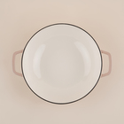 Сковорода-Вок SL Home, 3.1 л, d=31 см, h=8.5 см, с эмалированным покрытием, индукция, чугун, бежевая - Фото 6