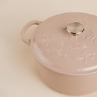 Кастрюля SL Home, 6 л, d=28 см, h=12.5 см, индукция, с эмалированным покрытием, чугун, бежевая - Фото 7