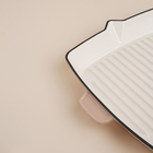 Сковорода-гриль SL Home, d=25.5 см, h=5 см, эмалированное покрытие, индукция, со сливом, бежевая - Фото 4