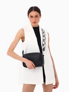 Сумка женская кросс-боди TEXTURA на молнии, 24×9×15 см, чёрная 10352351