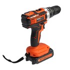 Дрель-шуруповерт KINGQUEEN  KQ-101k, 18 В, 2х2 Ач, 20 Нм, 2 скорости, 450-1500 об/мин, кейс - фото 23713665