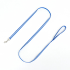 Комплект для кошек, шлейка 21-35 см, ширина 1 см, поводок 120 см, светоотражающий, синий - Фото 6