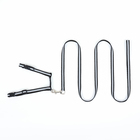 Комплект для кошек светоотражающий, ширина 1 см, шлейка 21-35 см, поводок 120 см, чёрный - Фото 7