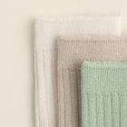 Носки детские SL Home 3 пары, размер 18-20, молочн/оливк - фото 25451512