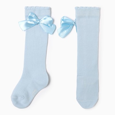 Гольфы Крошка Я «Бантик» 12-14 см, голубой