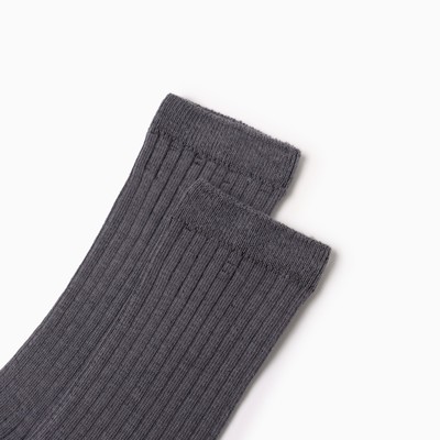 Гольфы детские 2 пары Крошка Я BASIC LINE, 8-10 см, серый, белый