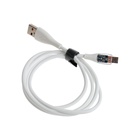 Кабель, 2 А, MicroUSB  - USB, прозрачный, TPE оплётка, 1 м, белый - фото 9091302