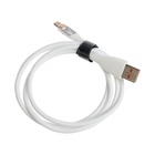 Кабель, 3 А, Lightning  - USB, прозрачный, TPE оплётка, 1 м, белый - Фото 3