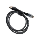 Кабель, 3 А, Type-C - USB, прозрачный, оплётка нейлон, 1 м, серый - фото 51531554 Кабель, 3 А, Type-C - USB, прозрачный, оплётка нейлон, 1 м, серый - фото 51531554