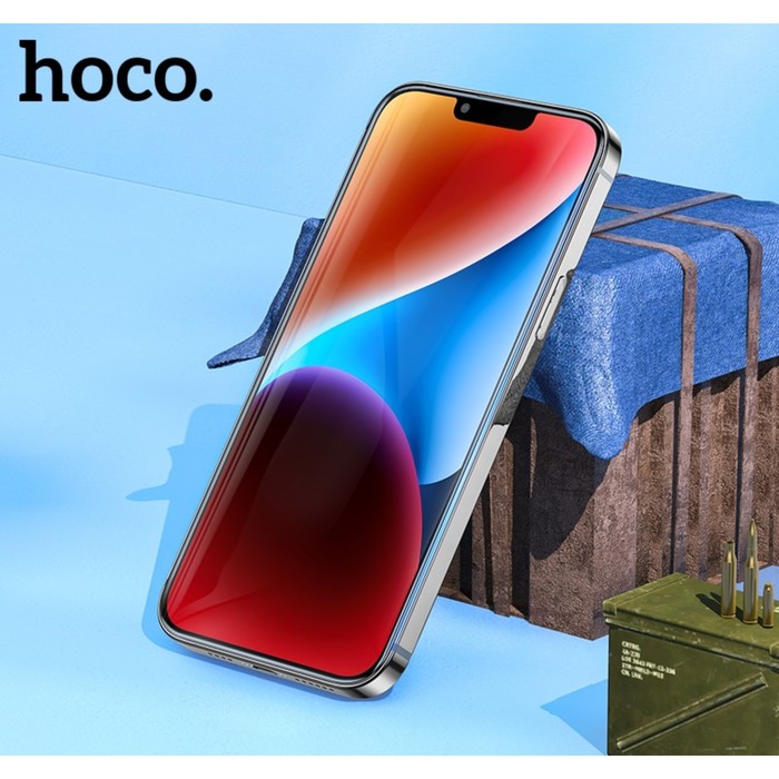 Защитное стекло Hoco для Iphone 15, Full-screen, 0.4 мм, полный клей