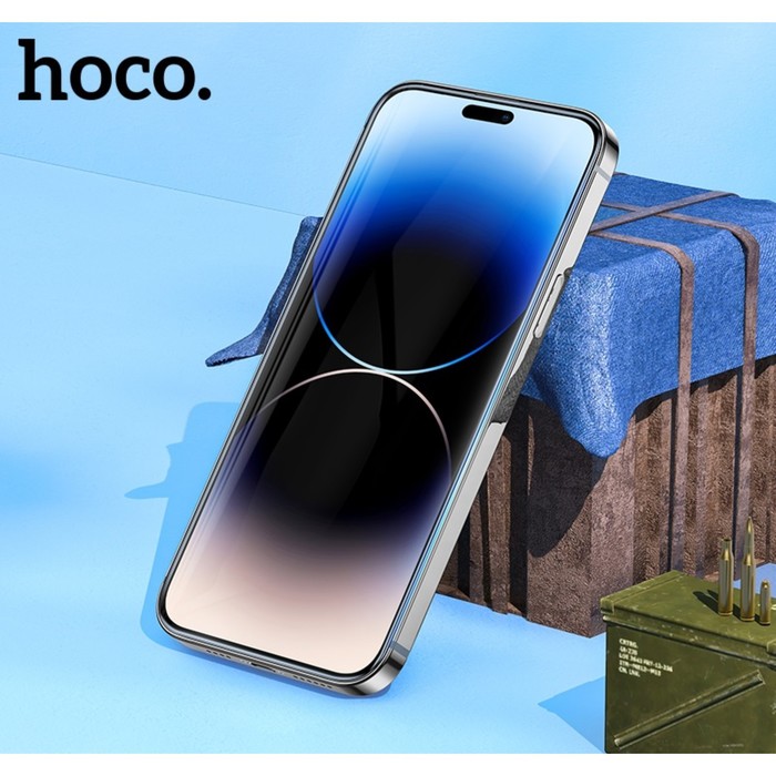 Защитное стекло Hoco для Iphone 15 Pro, Full-screen, 0.4 мм, полный клей