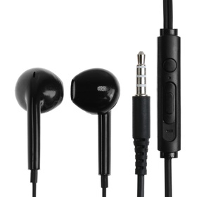 Наушники BYZ S870, проводные, вкладыши, микрофон, 3,5 мм, 1.2 м, чёрные