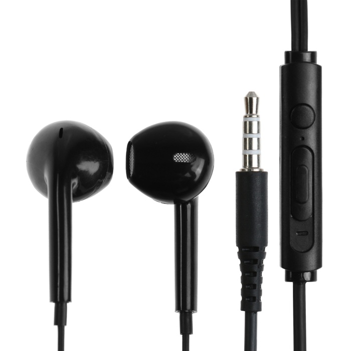 Наушники BYZ S870, проводные, вкладыши, микрофон, 3,5 мм, 1.2 м, чёрные - Фото 1