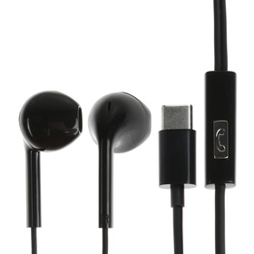 Наушники BYZ SE528, проводные, вкладыши, микрофон, Type-C, чёрные