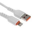 Кабель BYZ BC-151, Lightninig - USB, 5 А, 1.1 м, TPE, белый - фото 321116366