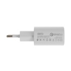 Сетевое зарядное устройство BYZ U40, 1 USB, 18 Вт, 5 А, кабель USB - Lightning, 1 м,PD,белый - Фото 4