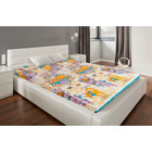 Простыня "Этель поплин" 1.5 сп Кошки на голубом 150*210 см, 100% хлопок, поплин - Фото 1