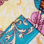 Простыня "Этель поплин" 1.5 сп Кошки на голубом 150*210 см, 100% хлопок, поплин - Фото 3