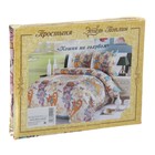 Простыня "Этель поплин" 1.5 сп Кошки на голубом 150*210 см, 100% хлопок, поплин - Фото 4